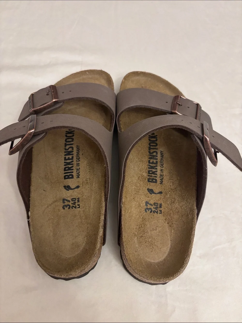 Birkenstock Arizona Double-Buckle Sandals - Brown Size 37